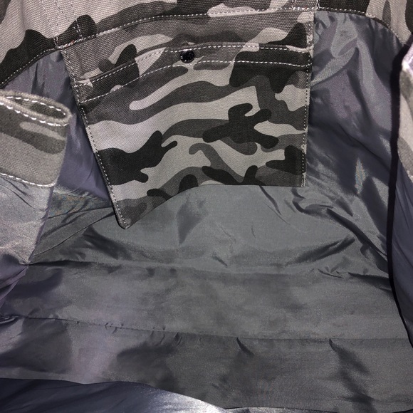 Pottery Barn Camo Canvas Tote Bag - Picture 2 of 2